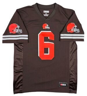 Cleveland Browns Baker Mayfield Jersey Medium Brown NFL Football Streetwear #6